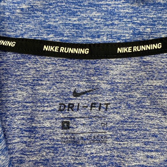Nike Running Dri-Fit Women's Top Activewear Workout, 1/4 Zip, Blue, Size S - Picture 4 of 12